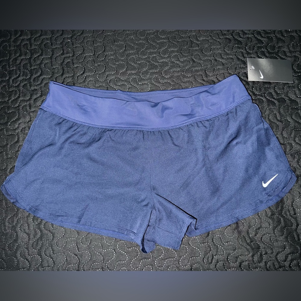 Nike Swim bottoms board shorts athletic Beach Large New swimwear summer blue - Picture 6 of 8
